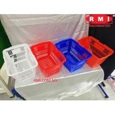 Shopping Basket ( White, Blue, Red) 